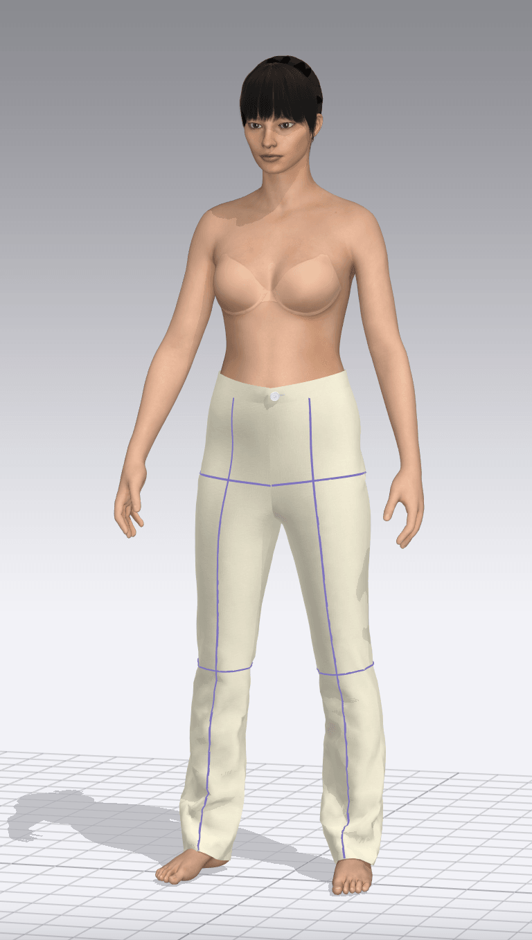 CLO3D Pants Basic Pattern Block - Single size - Conscious Collab co